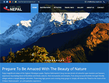 Tablet Screenshot of holiday-nepal.com